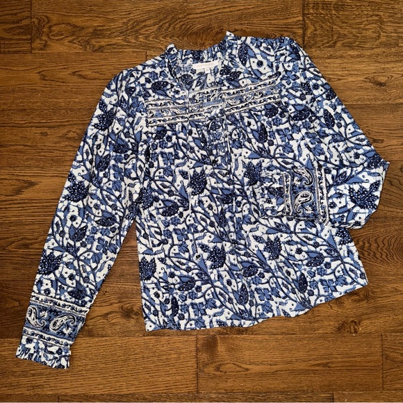 Anthropologie Love The Label Floral Blouse - Picture 7 of 9